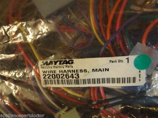 Maytag Dryer 22002643 Wire Harness, Main NEW IN BOX Maytag Dryer 22002643 Wire Harness, Main NEW IN BOX